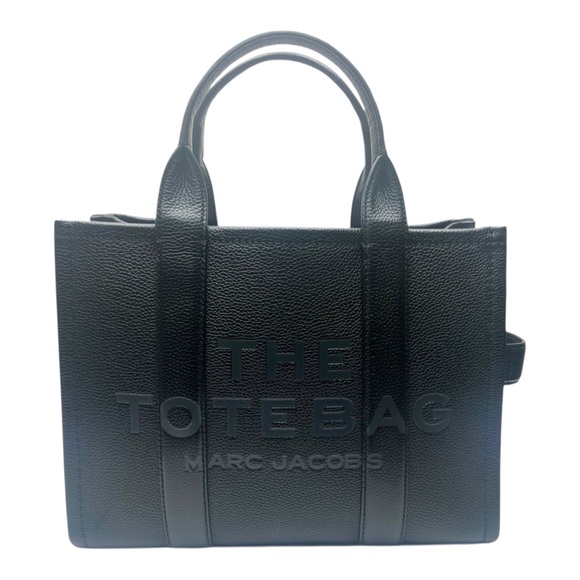 Marc Jacobs The Tote Bag Leather Medium Black - Picture 1 of 8